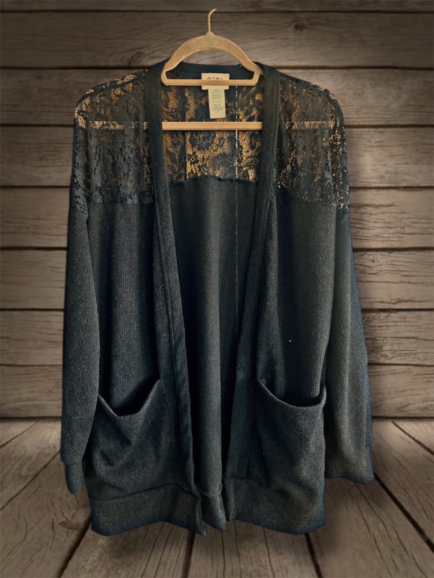 Black/Lace Cardigan