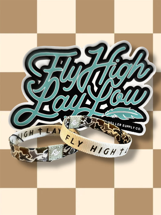 Light Colored Camo Reversible Bracelet
