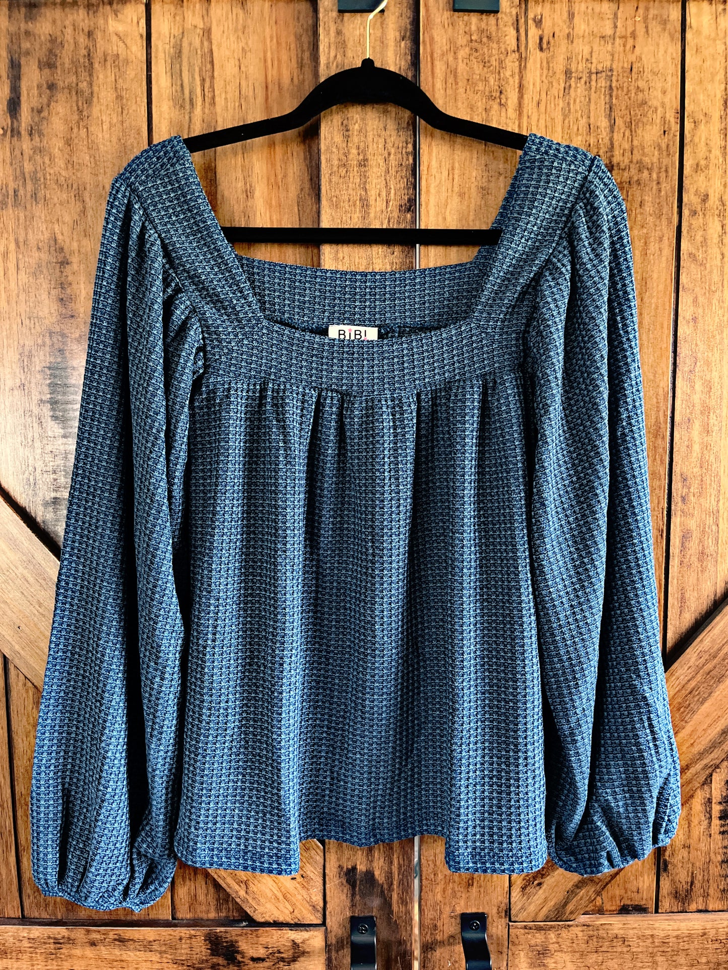 Dark Teal Waffle Top