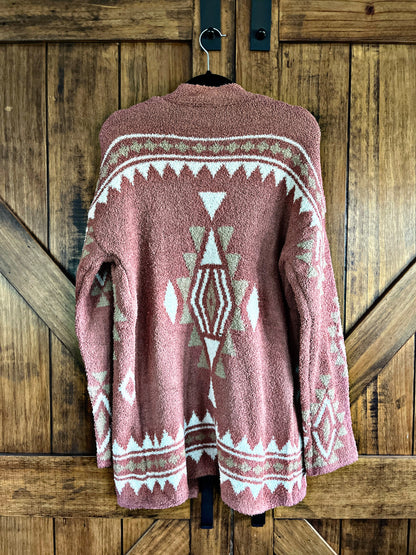 Mauve Aztec Cardigan