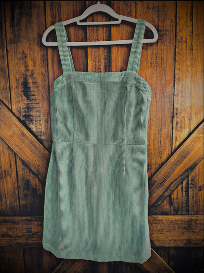 Mint Corduroy Dress