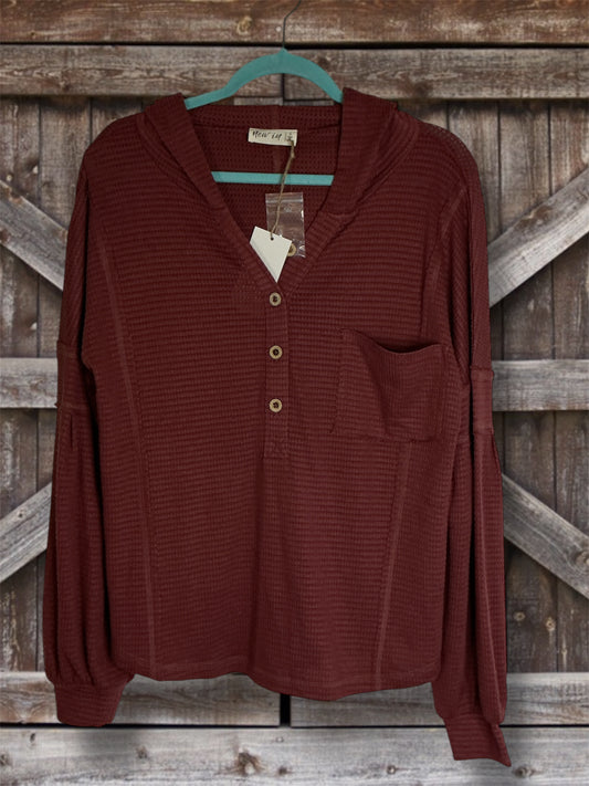 Brick Hooded Pullover