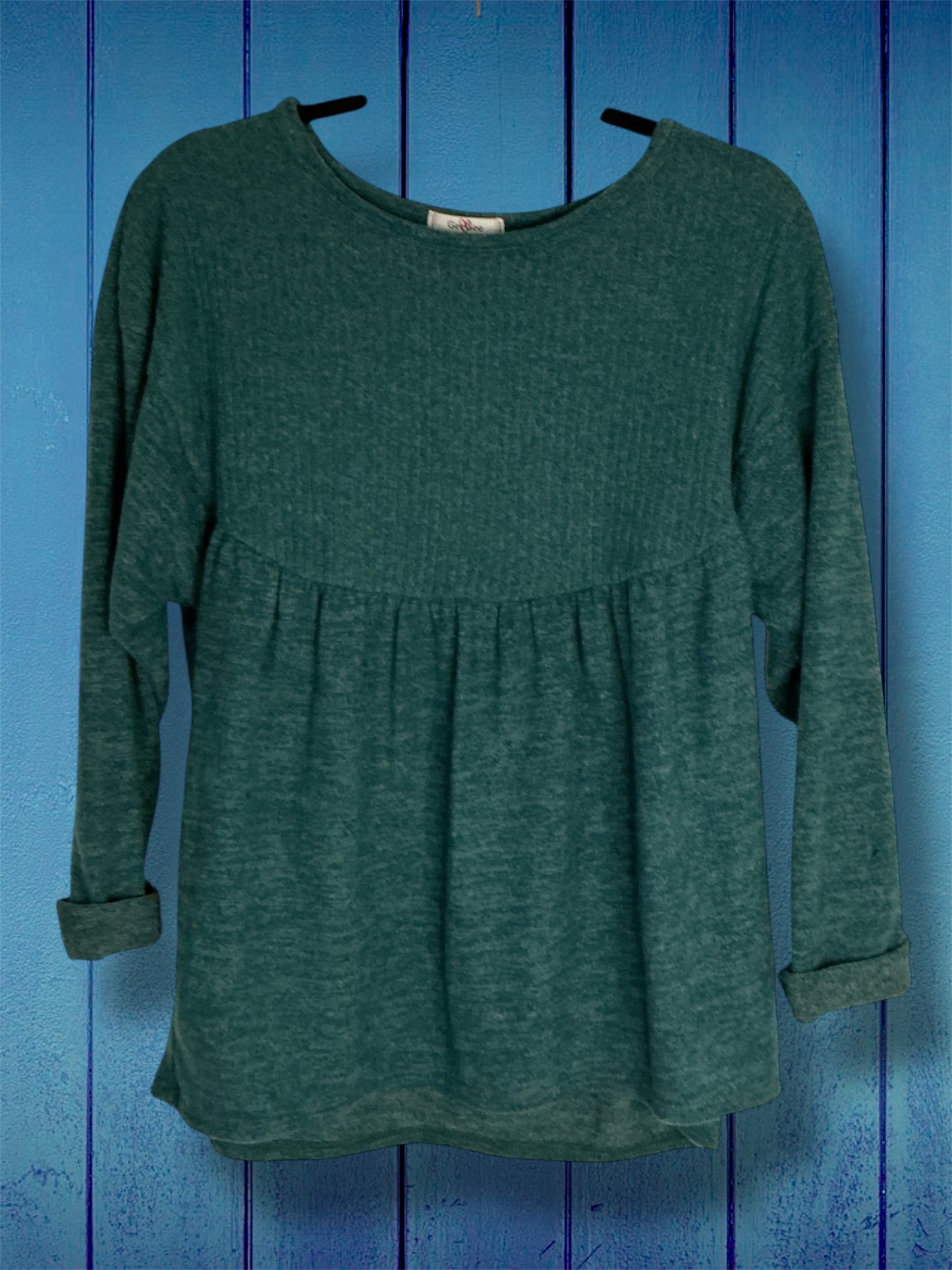 Emerald Green Peplum Top