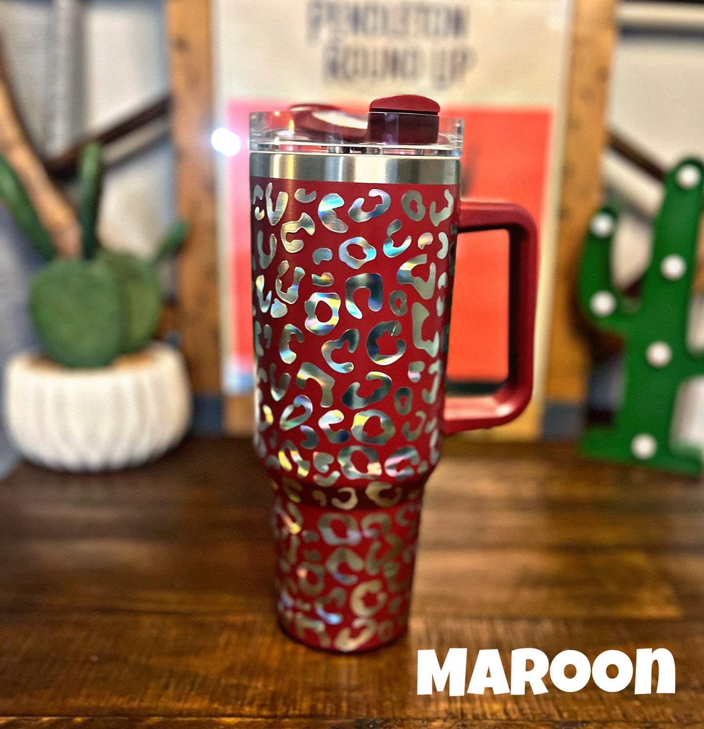 Leopard Print 40 oz. Tumblers