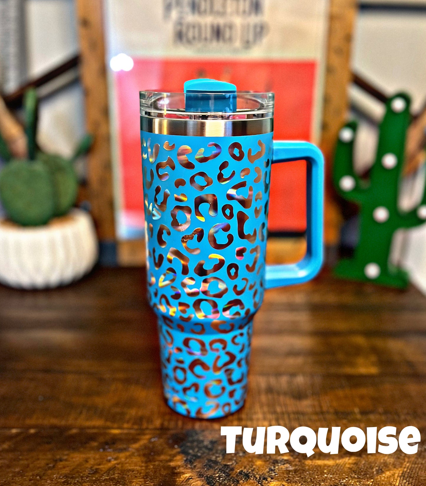 Leopard Print 40 oz. Tumblers