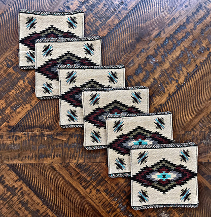 Set of 6 Southwest Coasters
