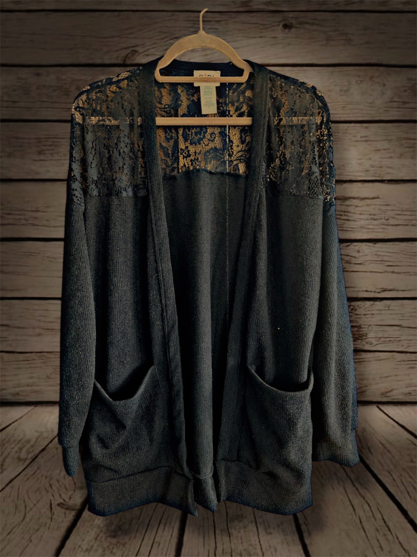 Black/Lace Cardigan