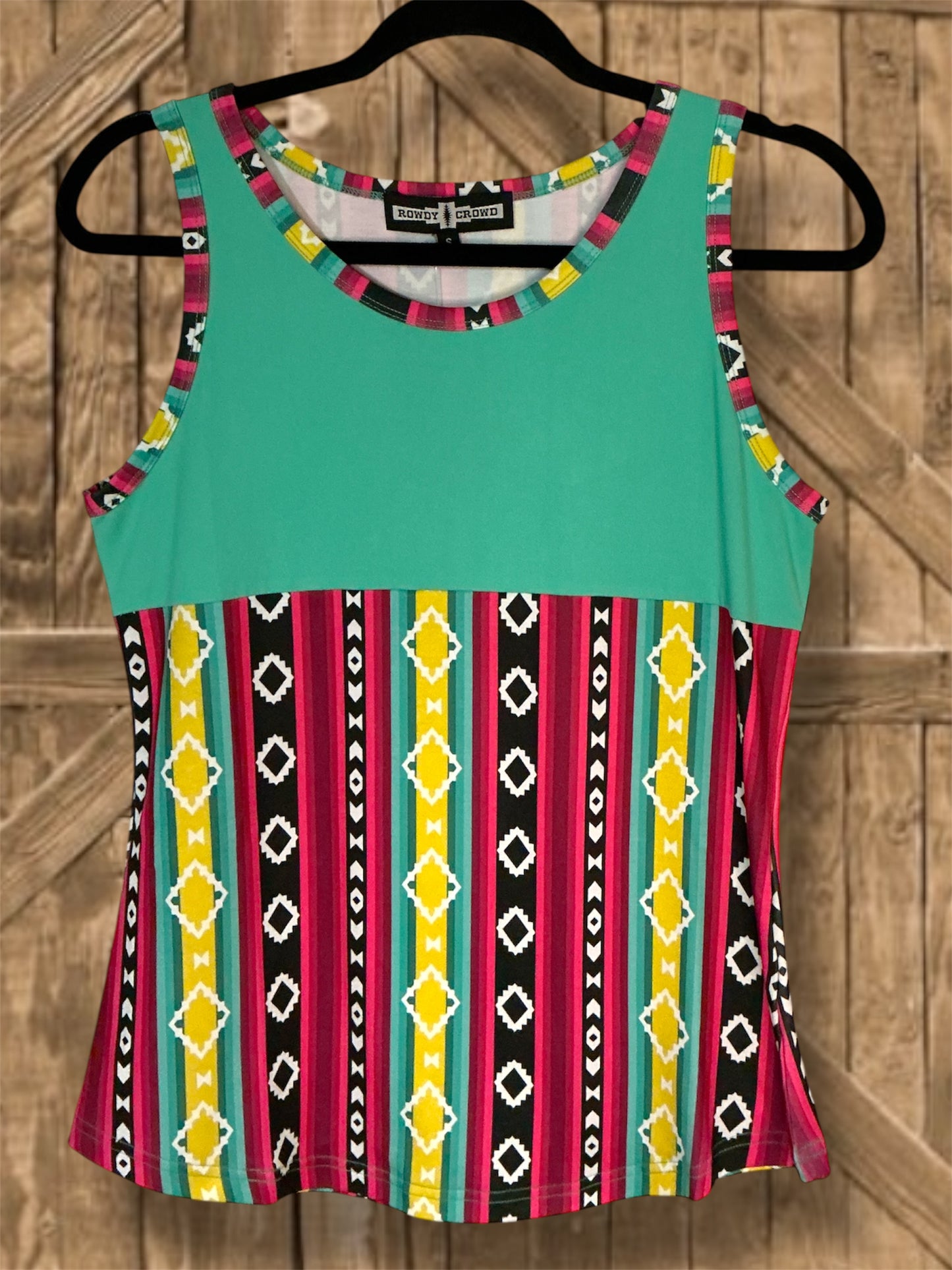 Turquoise/Aztec Tank