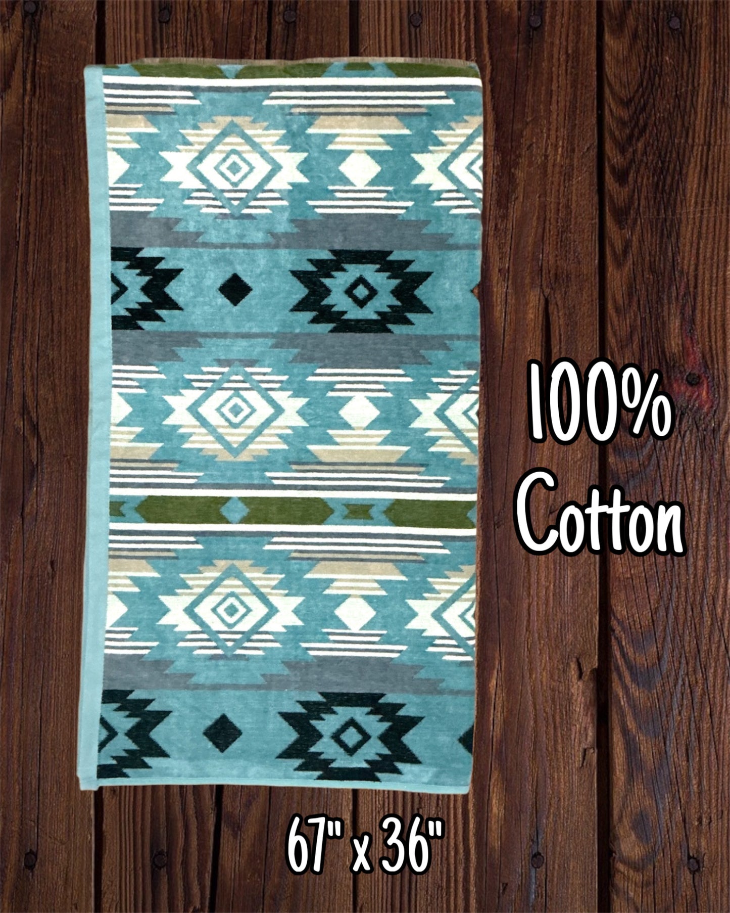 100% Cotton Southwest Print Towels