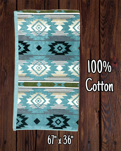 100% Cotton Southwest Print Towels