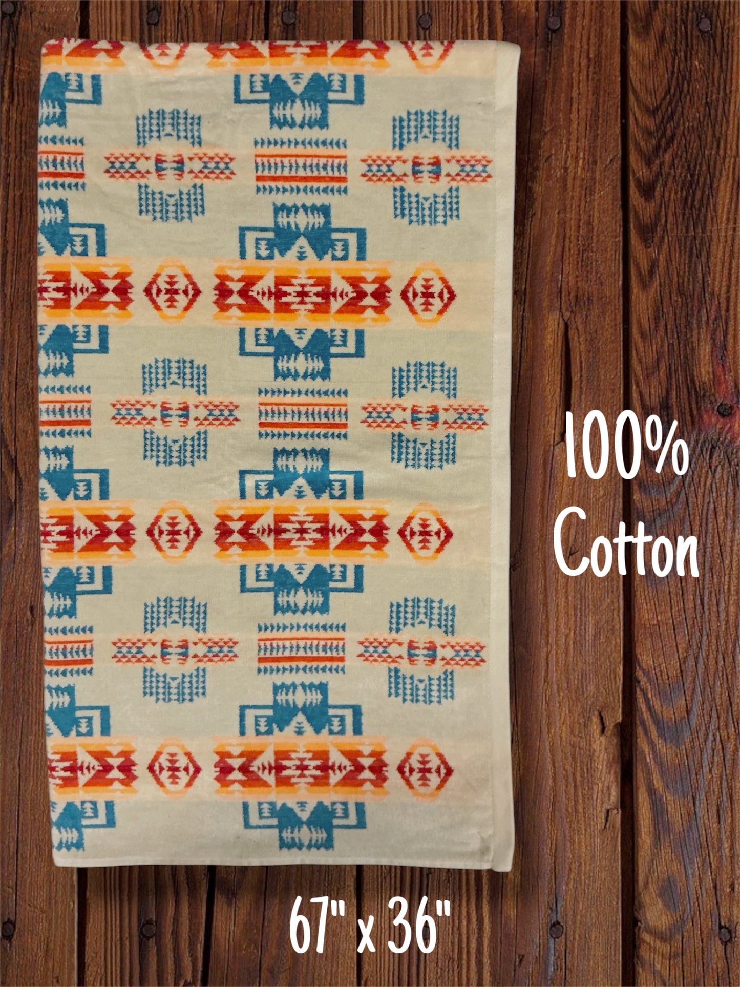 100% Cotton Southwest Print Towels