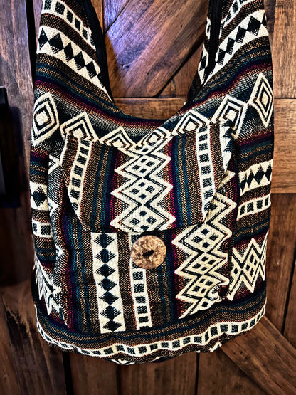 Southwest Print Crossbody Hobo Messenger Purses