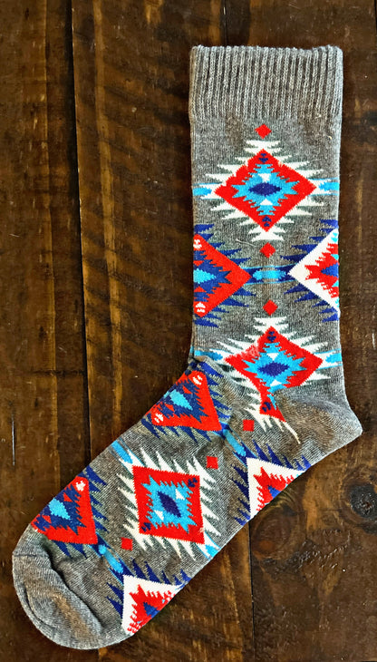 Western Print Socks