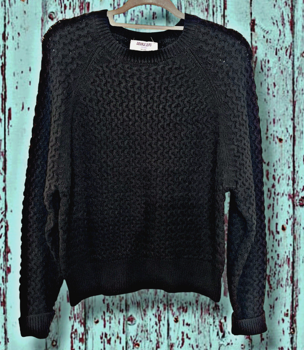 Black Textured Sweater