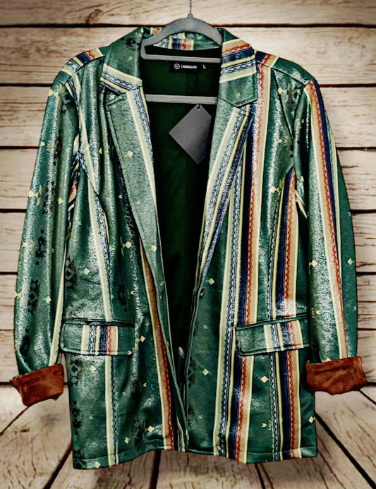 Metallic Serape Blazer