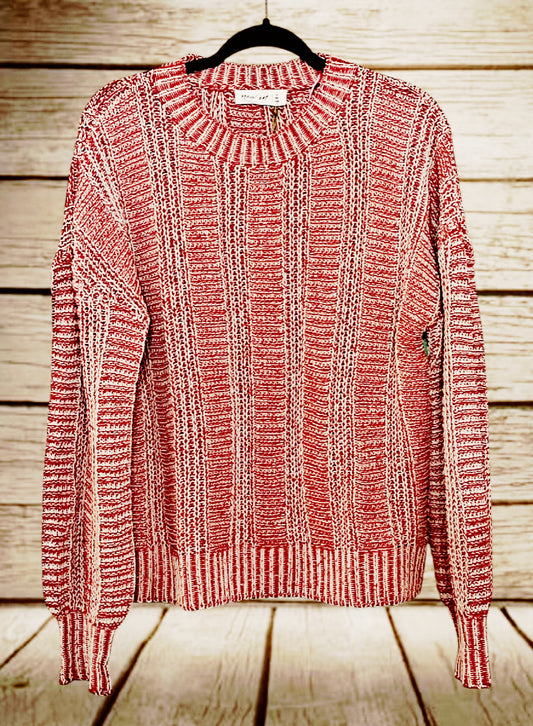 Mauve Two Tone Sweater