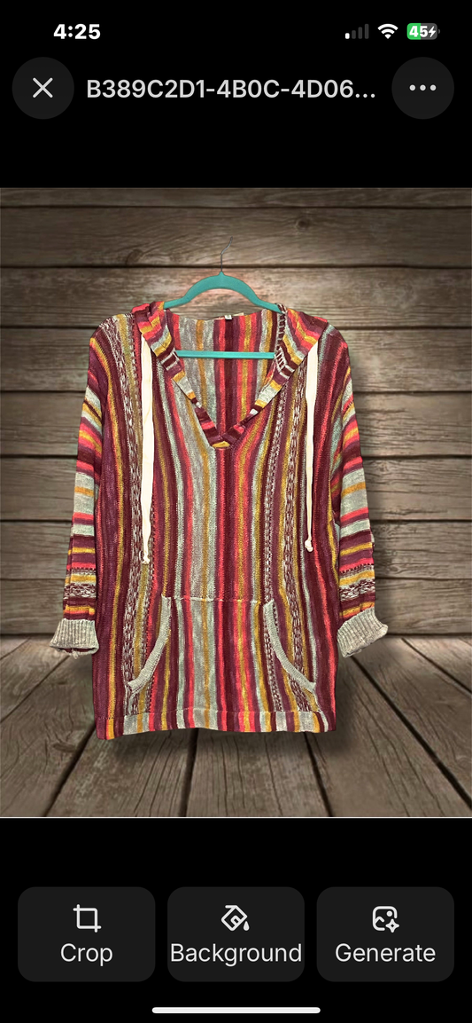 Serape Crotchet Hoodie