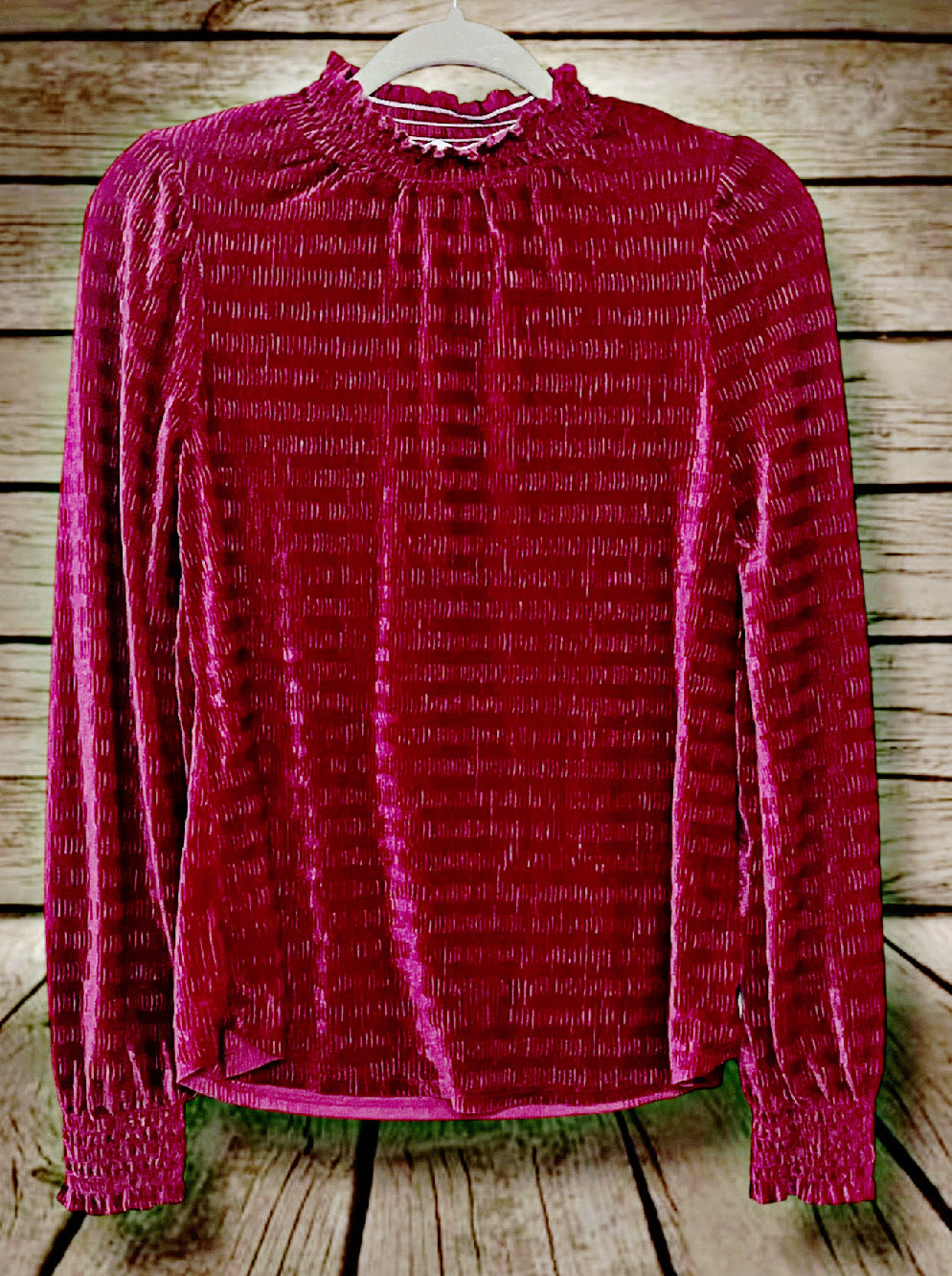 Velvet Magenta Top