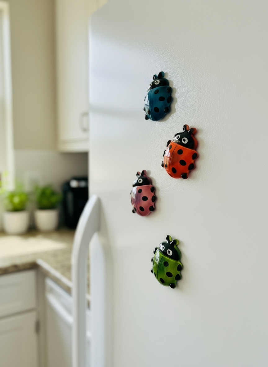 Set of 4 Ladybug Magnets