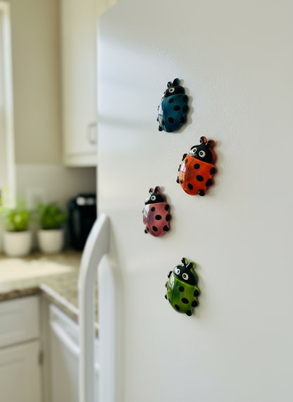 Set of 4 Ladybug Magnets