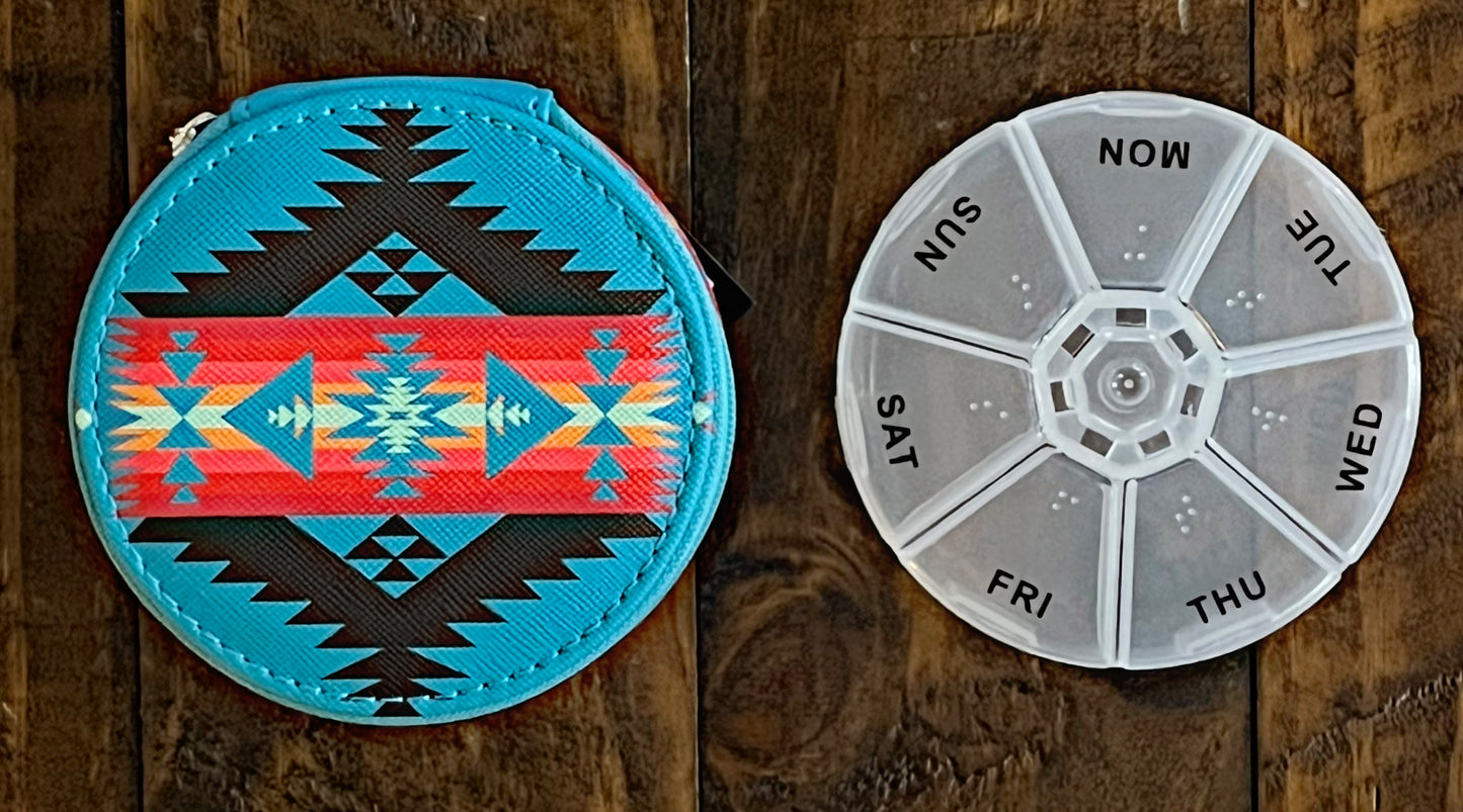 Southwest Print Pill Organizers