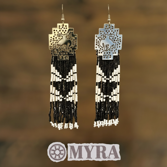 Bronc and Beads Earrings