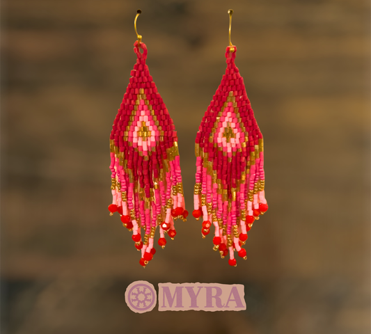 Scarlet Fringe Earrings