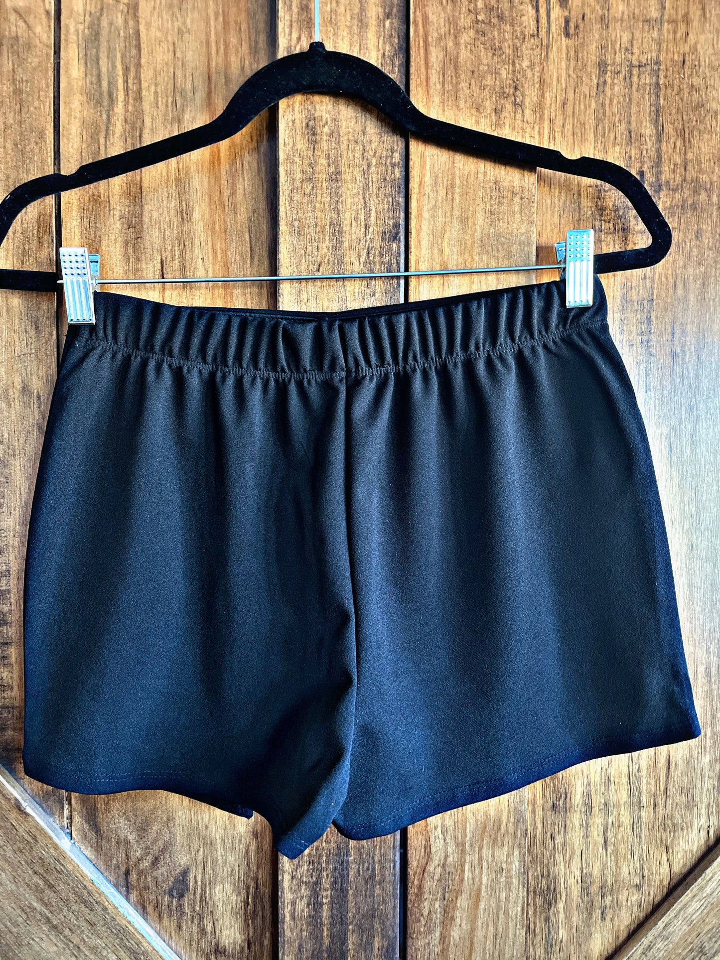 Black Front Slit Skort