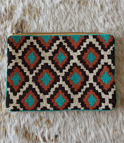 Aztec Beaded Bag