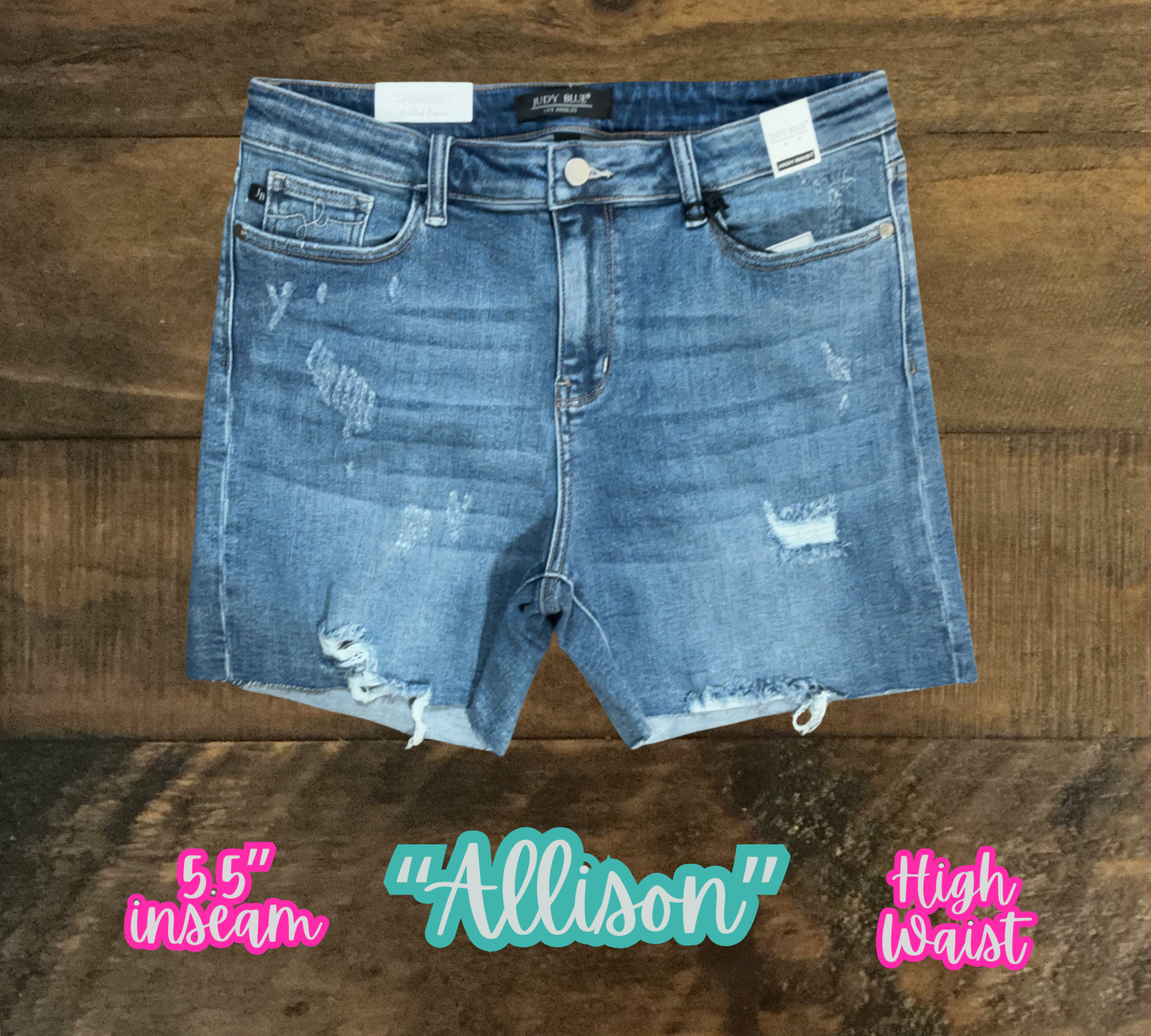 “Allison” - Distressed and Frayed Shorts