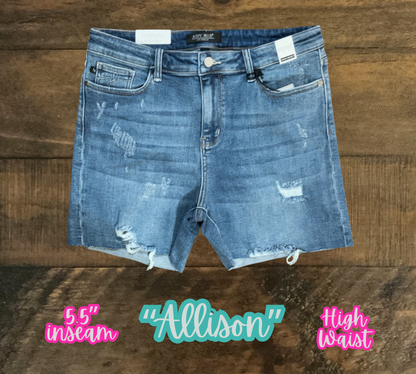 “Allison” - Distressed and Frayed Shorts