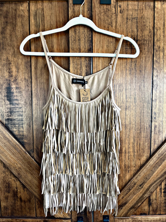 Tan Fringe Tank