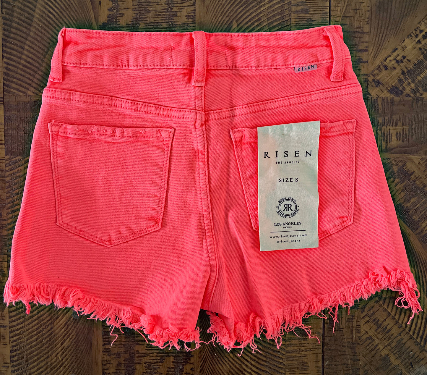 Tummy Control High Rise Coral Shorts