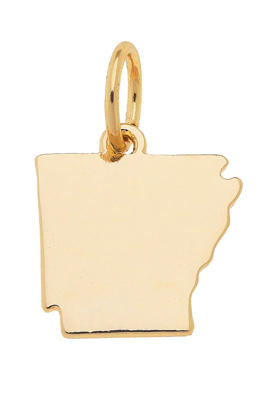 Gold Arkansas State Charm