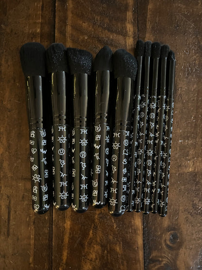 10 piece Makeup Brush Sets