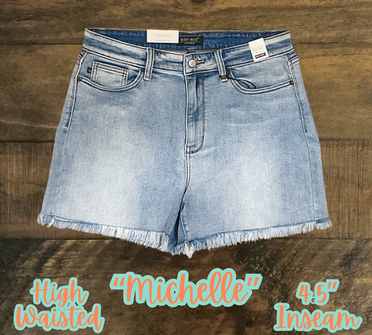 “Michelle” - Judy Blue Dad Shorts