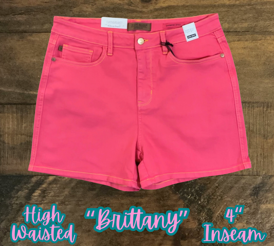 “Brittany” - Magenta Judy Blue Shorts