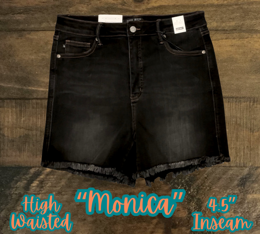 “Monica” - Black Judy Blue Shorts