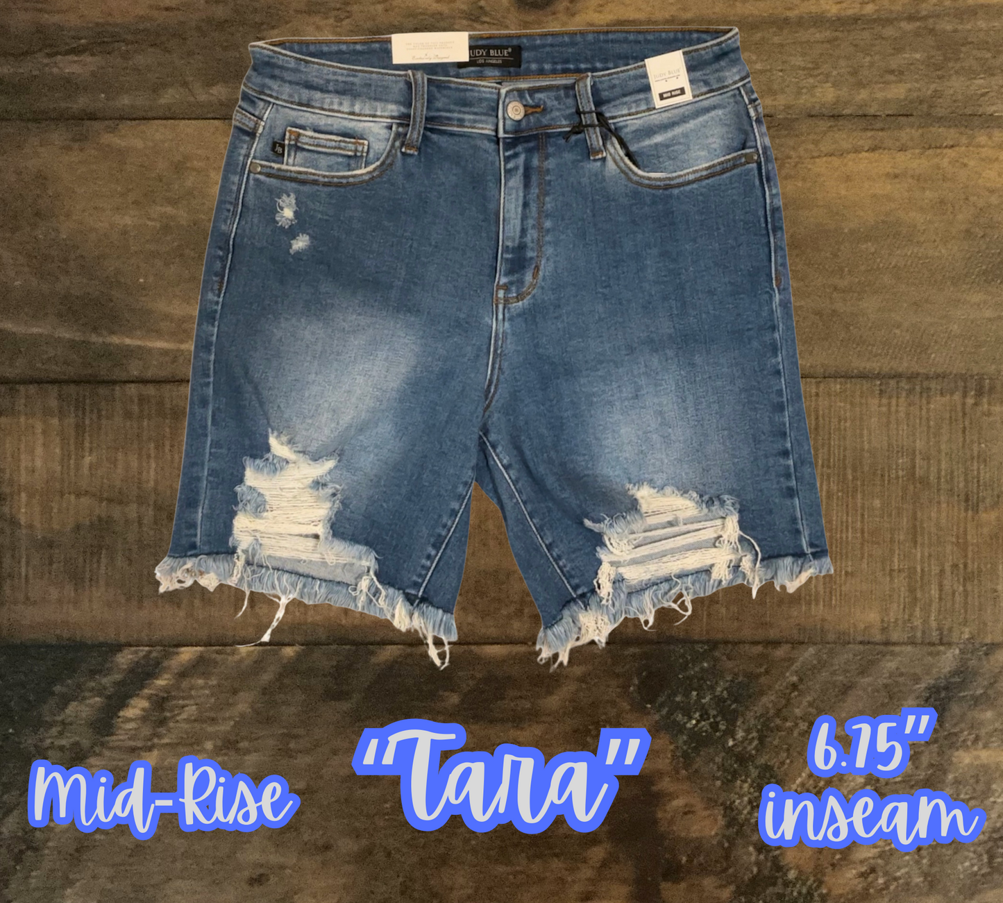 “Tara” - Front Destroy Judy Blue Shorts