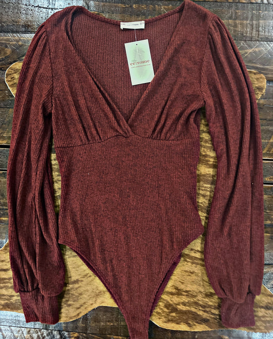 Dark Rust V Bodysuit