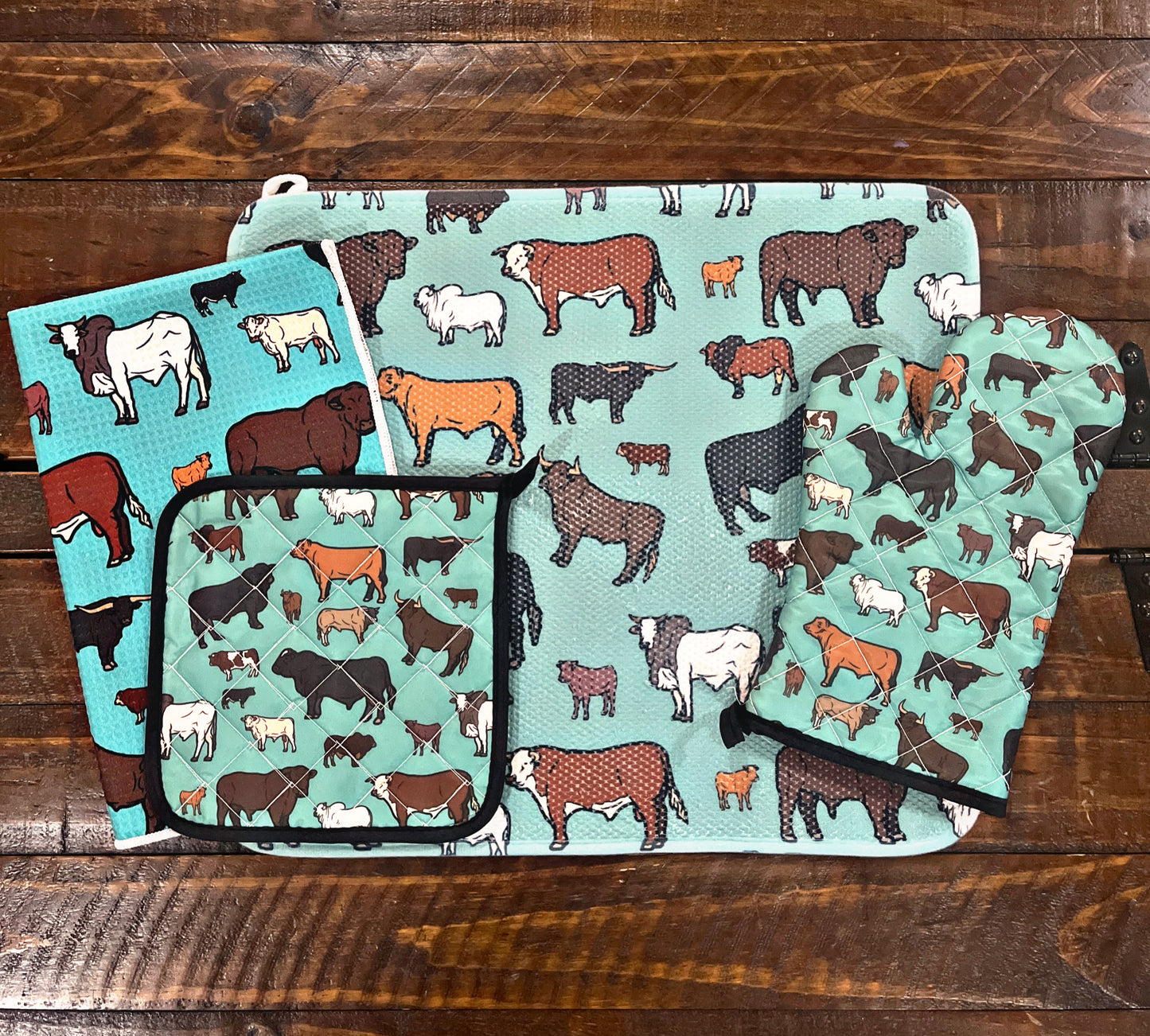 Western Print Kitchen Sets