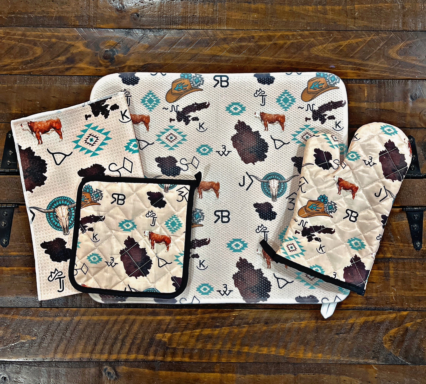 Western Print Kitchen Sets