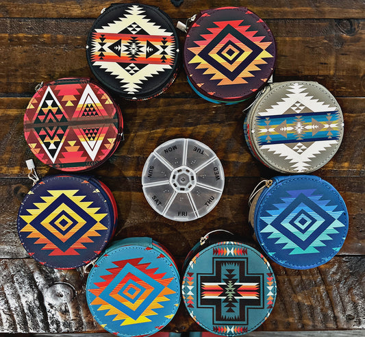 Southwest Print Pill Organizers
