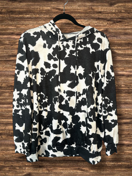 Cow Printed Hoodie