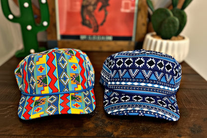 90s Retro Aztec Printed Grandpa Hats
