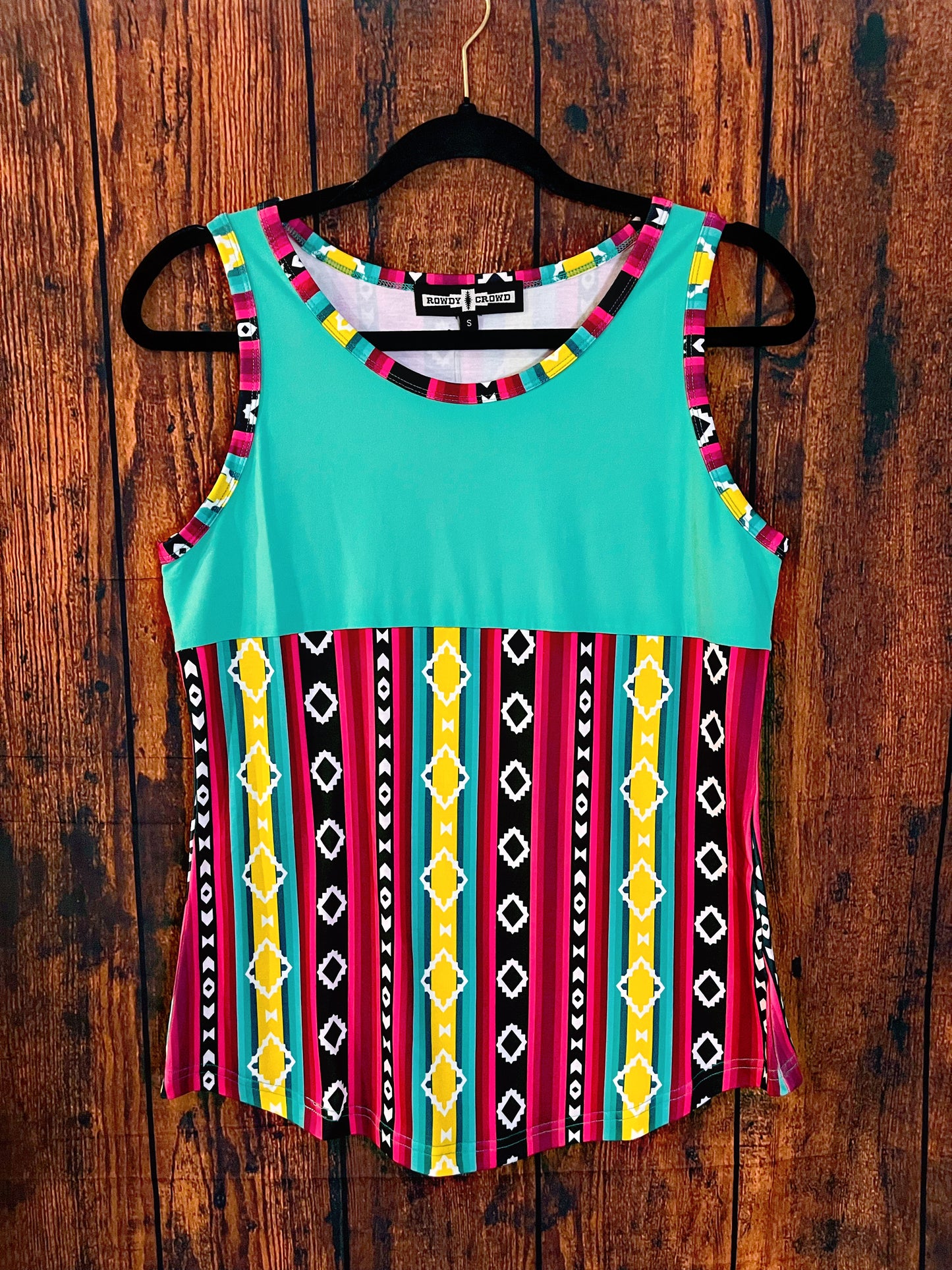 Turquoise/Aztec Tank