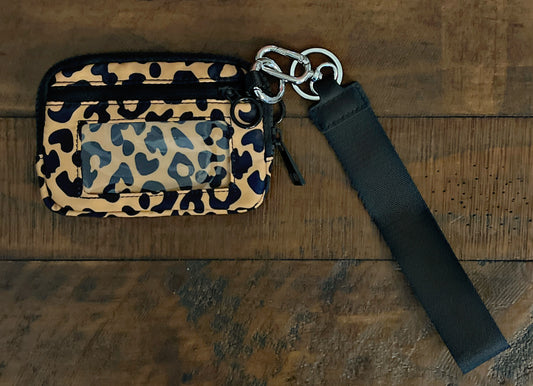 Leopard Wristlet/Keychain