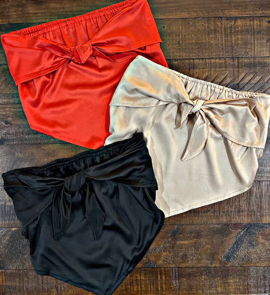 Satin Bandana Tops