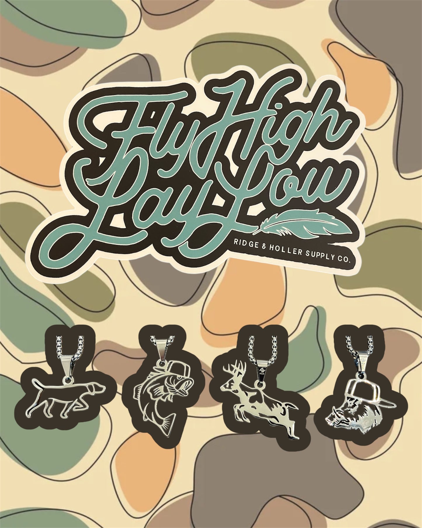 Ridge and Holler Brand - Stainless Steel Hunting Necklaces