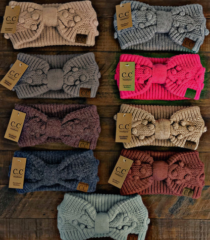 C.C Bobble Knit Headbands